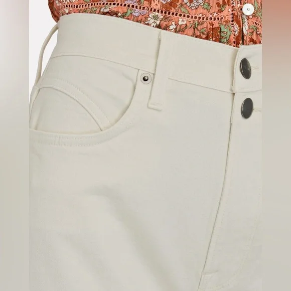 Frame denim Ali high rise cigarette pants in vintage white size 32 - Picture 5 of 11